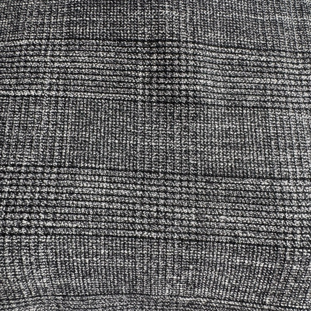 Zara Gray and Black Plaid Shift Women Short Sleeve Mini Dress Pull-on Classic - Picture 3 of 7